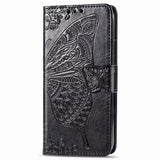 Luxury Embossed Butterfly Leather Wallet Flip Case For Samsung Galaxy S8 Plus