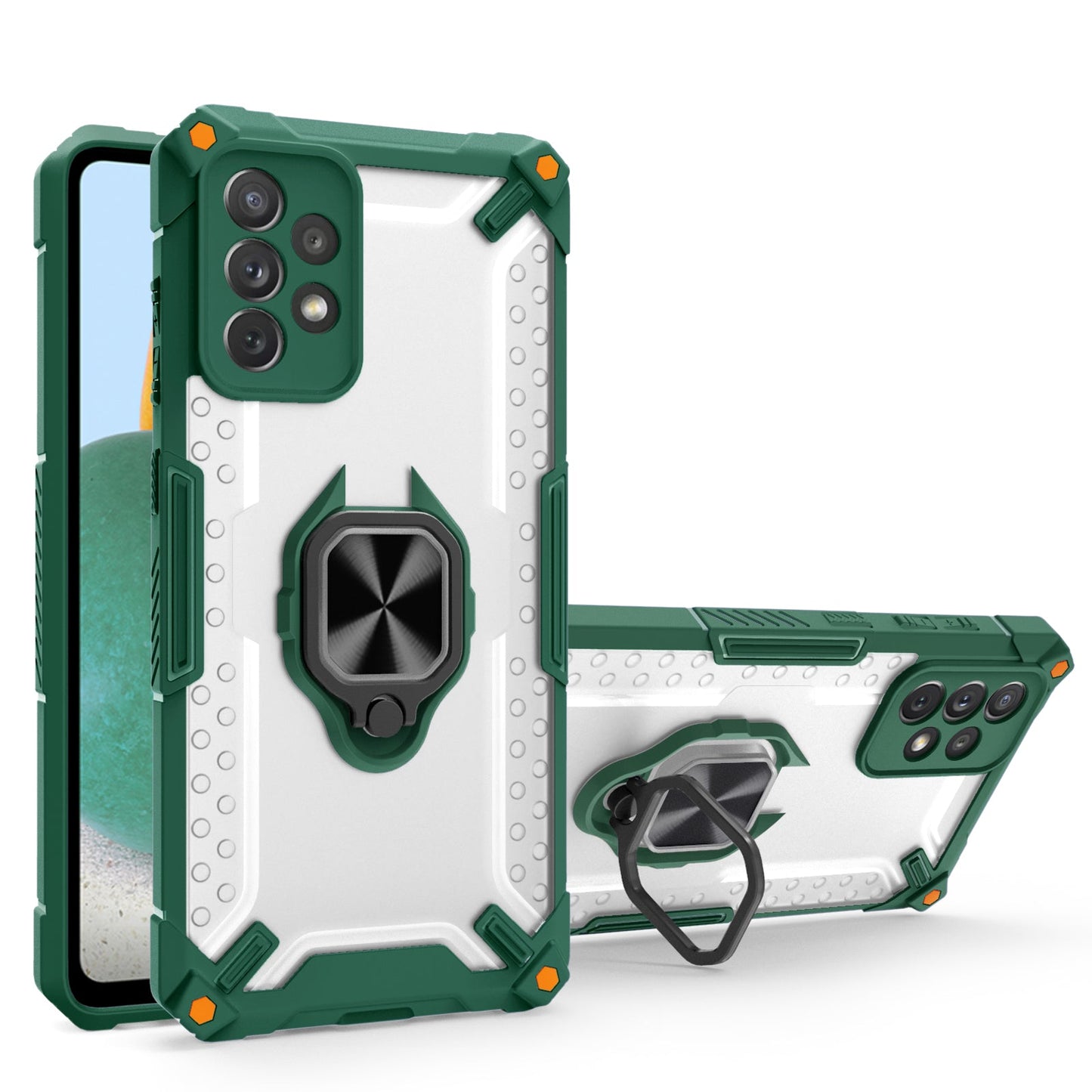 New Upgrade Luxury Anti-fall Airbag Ring Bracket Case For Samsung A52 5G