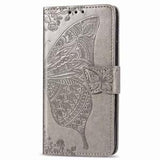 Luxury Embossed Butterfly Leather Wallet Flip Case For Samsung A21S