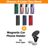 New Extraordinary Armor Bracket Magnetic Phone Case For Samsung Note20 Ultra