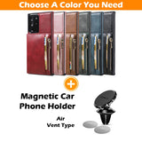 New Upgrade Multifunctional Wallet Zipper Phone Case  For Samsung Note20 Ultra