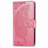 Luxury Embossed Butterfly Leather Wallet Flip Case For Google Pixel