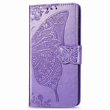 Luxury Embossed Butterfly Leather Wallet Flip Case For Samsung Galaxy S8 Plus