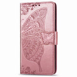Luxury Embossed Butterfly Leather Wallet Flip Case For Google Pixel
