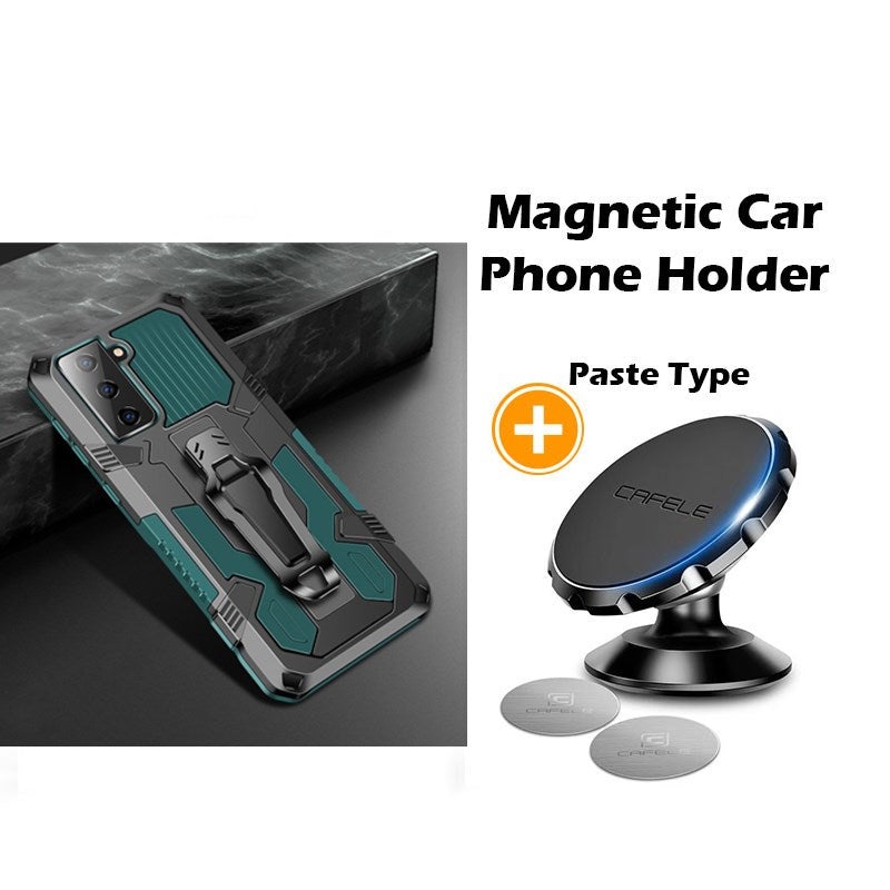 Étui multifonctionnel Phone Warrior avec clip ceinture pour Samsung S21FE