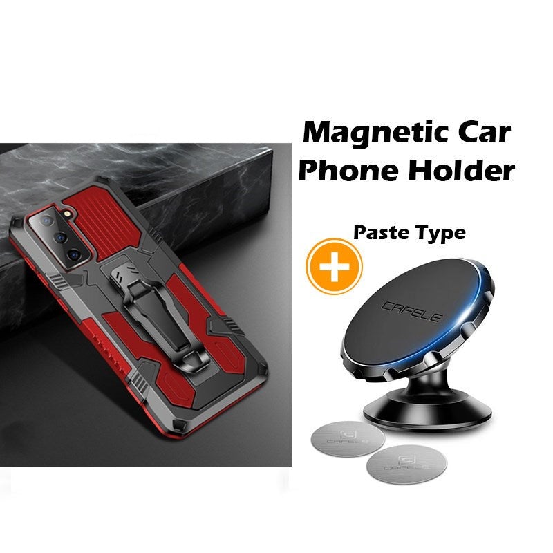 Étui multifonctionnel Phone Warrior avec clip ceinture pour Samsung S21FE
