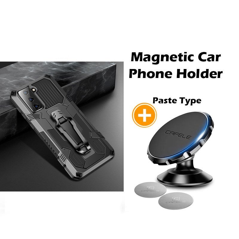 Étui multifonctionnel Phone Warrior avec clip ceinture pour Samsung S21FE