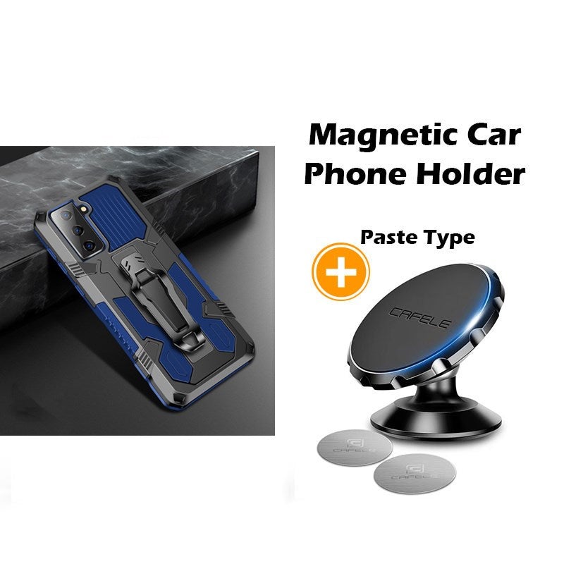 Étui multifonctionnel Phone Warrior avec clip ceinture pour Samsung S21FE