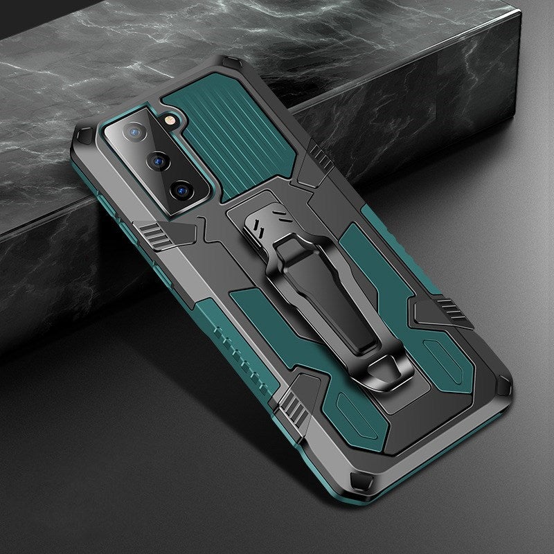 Étui multifonctionnel Phone Warrior avec clip ceinture pour Samsung S21FE