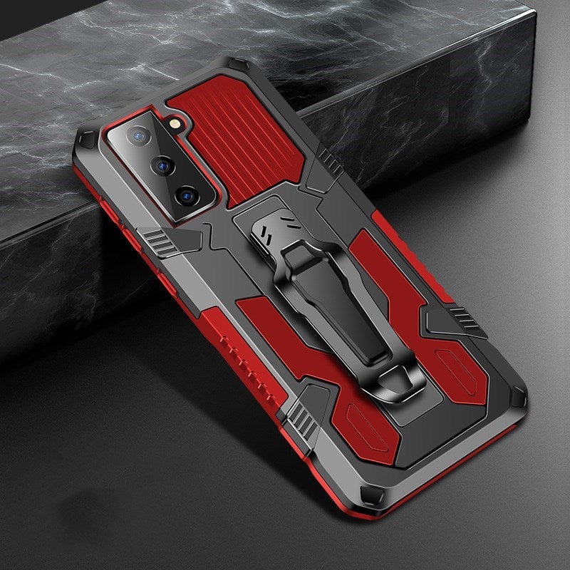 Étui multifonctionnel Phone Warrior avec clip ceinture pour Samsung S21FE