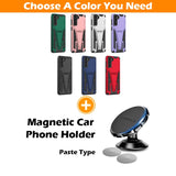 New Extraordinary Armor Bracket Magnetic Phone Case For Samsung S21FE