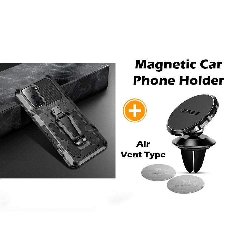 Étui multifonctionnel Phone Warrior avec clip ceinture pour Samsung S21FE