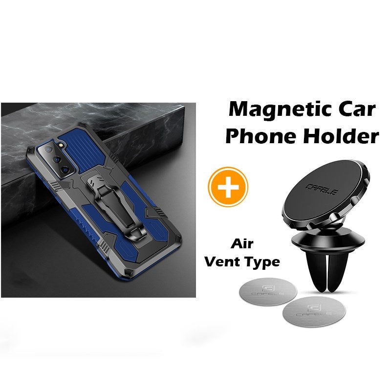 Étui multifonctionnel Phone Warrior avec clip ceinture pour Samsung S21FE