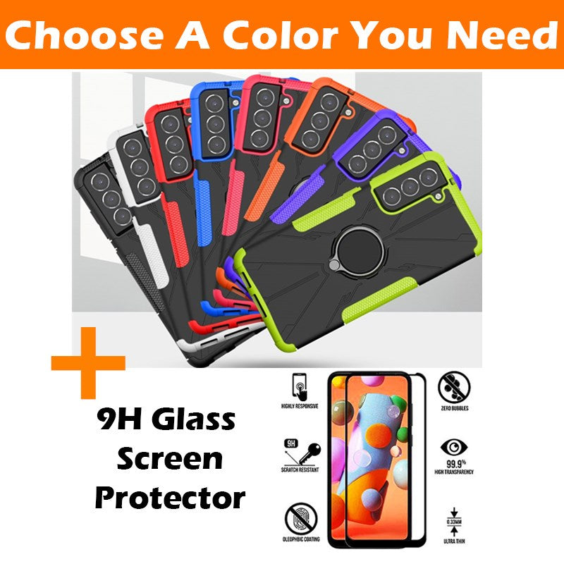 Robot 3 in 1 Heavy Duty Defender Case For Samsung S21FE