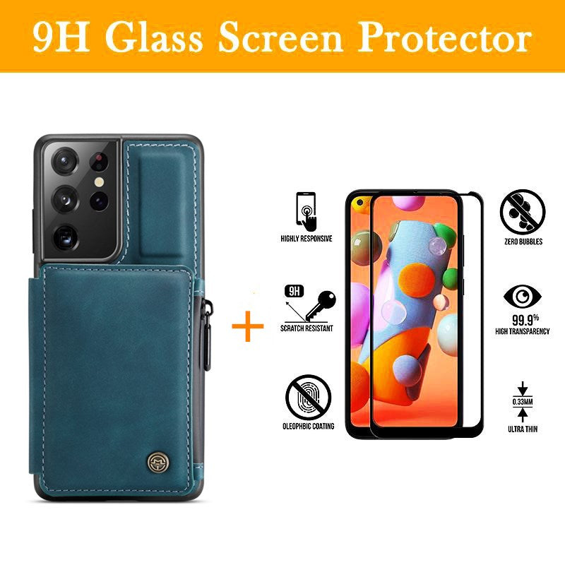 Nouvel étui portefeuille multifonction de luxe pour téléphone Samsung S21 Series