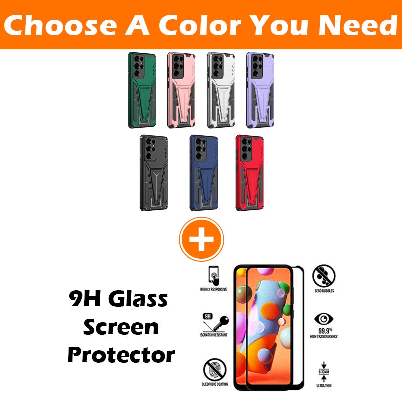 Nouvelle coque de téléphone magnétique avec support en armure extraordinaire pour Samsung S21 Ultra 5G
